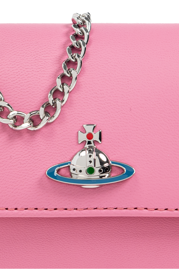 Pink Leather shoulder bag Vivienne Westwood